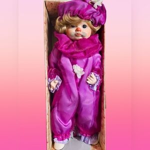 1985 Schmid Doll House Patti Klawans Carnival Collection The Entertainer Clown